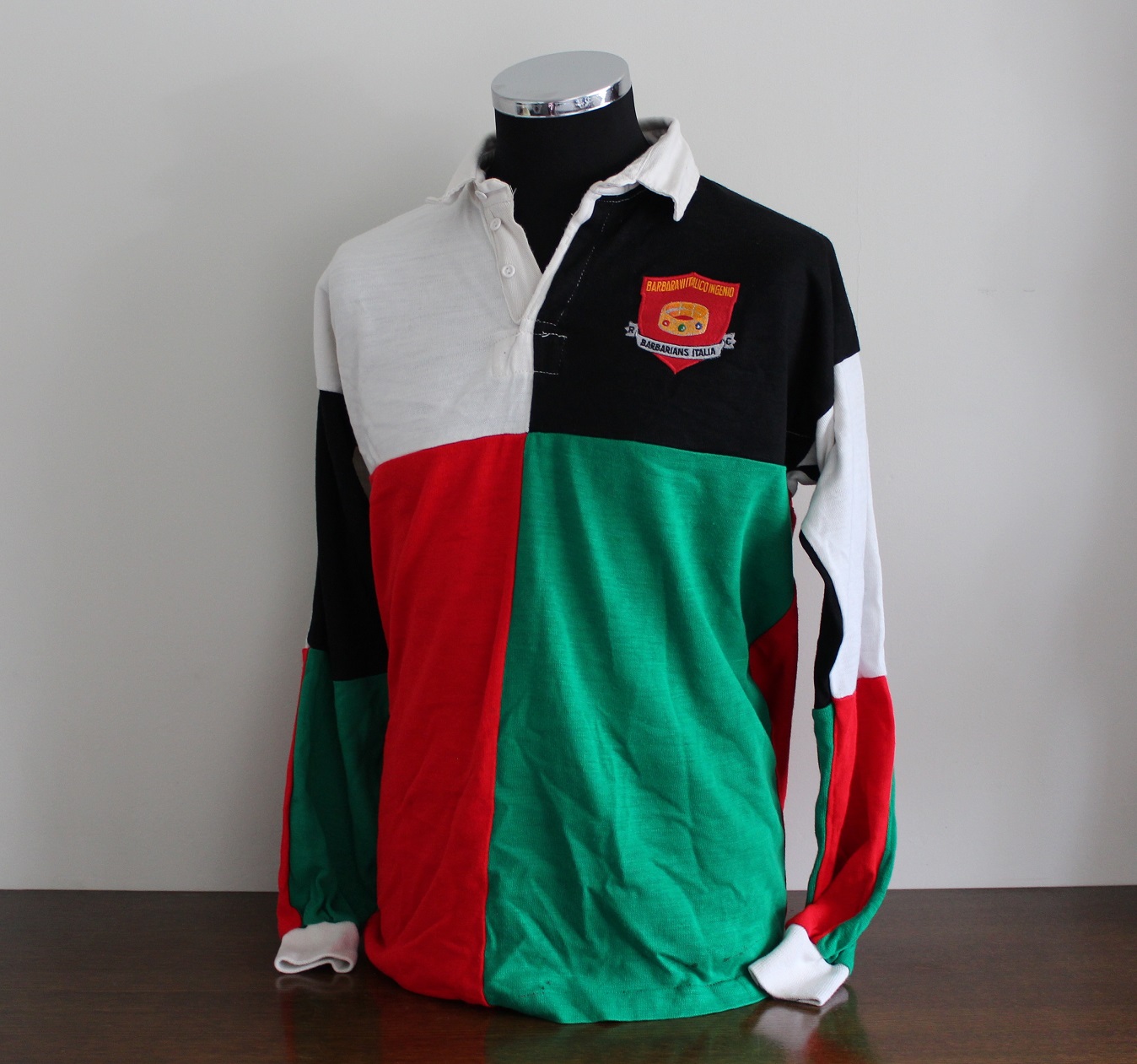1988 Italian Barbarians (vs NZ Maoris) - Bainbridge (1) - Rugby Memorabilia Society - Match Worn Jersey.jpg